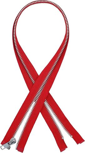 YKK® 25" Jacket Zipper, YKK #5 Aluminum Metal ~ Medium Weight ~ Separating ~ 519 Red (1 Zipper/Pack) in Saudi Arabia