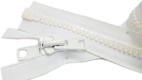 Bimini Top #10 White Marine Double Pull Zipper 65" ~ YKK Zipper in Saudi Arabia