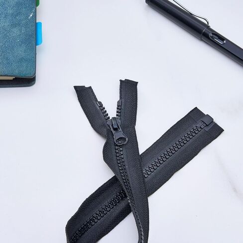 12 inch Zippers for Sewing Coats Jacket,1pc Plastic Black Zipper in Saudi Arabia