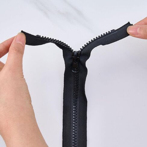 12 inch Zippers for Sewing Coats Jacket,1pc Plastic Black Zipper in Saudi Arabia