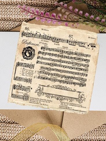 Music Note Clear Stamps for Card Making, Flower Frame Clear Rubber Stamps Music Song Words for Holiday Card Making Decor DIY Scrapbooking Transparent Album Decor Paper Craft in Saudi Arabia