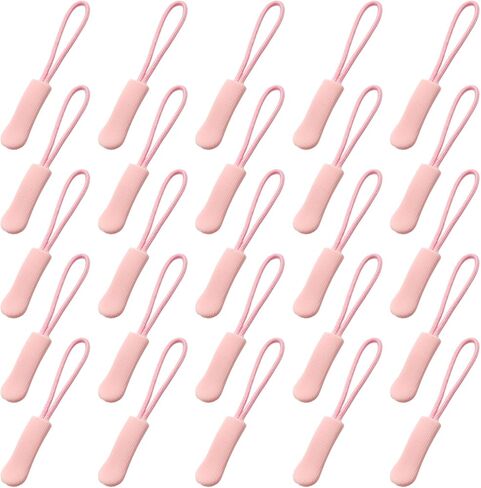 NovaPuff 25 حزمة استبدال سحاب وردي، تمديد سحب سحاب بديل عالمي، سحابات موسعة تسحب خفيفة الوزن، سحابات متينة تسحب لحقائب الظهر/المعاطف/الأمتعة in Kuwait