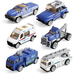 6 عبوات من ألعاب مركبات البناء دييكاست - أغطية كعكة الحفار الصغيرة - مجموعة سيارات لعبة صغيرة لشاحنة تفريغ البلدوزر للأطفال والأولاد والبنات - هدايا لأعمار 3 4 5 6 7 سنوات in Kuwait