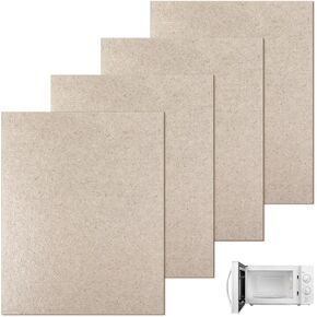 4 قطع من غطاء الدليل الموجي للميكروويف، 150 × 120 مم غطاء الدليل الموجي بديل لوحة الميكا للميكروويف استبدال ورقة الميكا العالمية لفرن الميكروويف، قطع مجاني وفقًا للحجم المطلوب in Kuwait