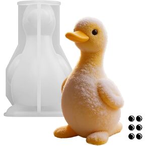 Duck Resin Molds for Taba Squishy, 3D Duck Silicone Molds for Stress Relief, Cute Soft Styling for Stress Relief DIY Gift, Soap, Candle, Super Soft Silicone Rubber in Kuwait