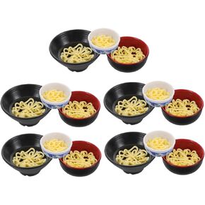 BESPORTBLE Ramen Bowl Set 15pcs Miniature Food Toys Dollhouse Dishes Prop Food for Boys and Girls DIY Dollhouse Accessory Enhance Imagination and Fine Motor Skills in Kuwait