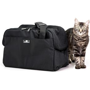 Sleepypod Atom - حامل حيوانات أليفة معتمد من شركة الطيران ومقعد سيارة تم اختباره ضد التصادم للقطط والكلاب التي يصل وزنها إلى 12 رطلاً. (الفراولة الحمراء) in Kuwait