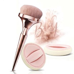 فرشاة كبيرة للبودرة المعدنية، فرشاة غبار للأظافر، فرشاة مكياج كريم الأساس، فرشاة بودرة وفرشاة أحمر الخدود للمكياج اليومي (ملون)... in Kuwait