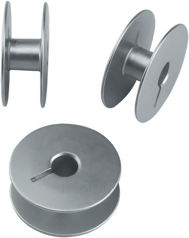 Blooy - (20 PCS) 239729 Large M Type Aluminum Bobbin Fit Typical 0302, 0303, 0318, 6-7, Jack H5, H6, Consew 146RB, JUKI DU-1181 Sewing Machines in Saudi Arabia