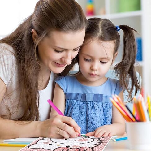 4 مجموعات من مجموعات الفن الماسي للأطفال - بومة حيوانات لطيفة، ثعلب، سنجاب وغزال - مجموعة حرفية للرسم الماسي مع أدوات وأحجار كريمة - نشاط فني لامع للفتيات والفتيان من سن 6 إلى 12 عامًا in Kuwait