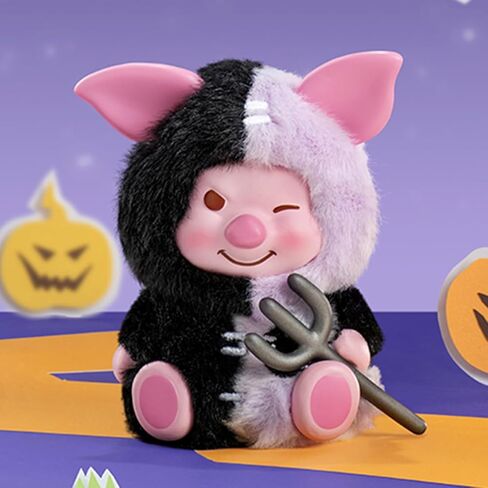 MINISO Disney Winnie The Pooh Pumpkin Night Pocket Monster Blind Box Figurine - Surprise Collectible Vinyl Figures, Cute Autumn Halloween Collectible for Home Decor, Gifts, Display (Single Box) in Saudi Arabia