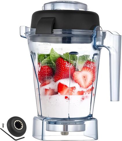 حاوية بديلة بوزن 48oz متوافقة مع E310 E320 5200 7500 Pro 750 VM0101 VM0197، تناسب سلسلة Explorian Classic Professional، كوب وعاء إبريق متين خالٍ من مادة BPA in Kuwait