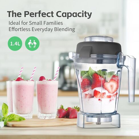 حاوية بديلة بوزن 48oz متوافقة مع E310 E320 5200 7500 Pro 750 VM0101 VM0197، تناسب سلسلة Explorian Classic Professional، كوب وعاء إبريق متين خالٍ من مادة BPA in Kuwait