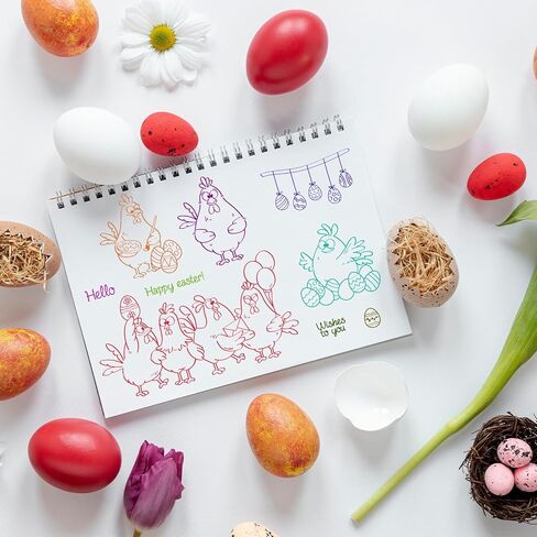 CHGCRAFT Easter Cartoon Chicken Pattern Clear Stamps Easter Animals Silicone Stamp Seal for DIY Scrapbooking and Card Making Paper Craft Decor 6.3 × 4.3 Inch in Saudi Arabia