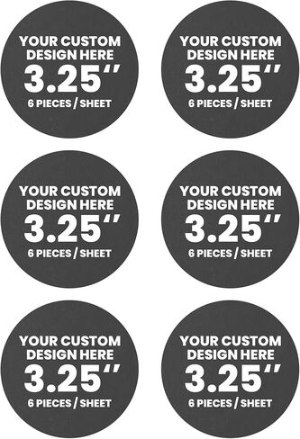 Custom Cupcake Topper: Create Your Special Event with Custom Edible Image Toppers - Upload Photos for Unique, Stylish Designs on Rectangular, Round Cakes and Cupcake - 3.25" Cupcake - 6 Pieces/Sheet in Saudi Arabia