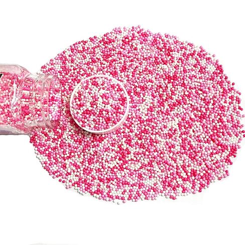 Homipooty Nonpareils Sprinkles Edible Gold Pearl Sugar Sprinkles 110g/3.88oz 2mm Mini Gold Pearls Baking Cakes Cupcake Topper and Cake Decorations for Valentines Day Halloween Christmas in Saudi Arabia
