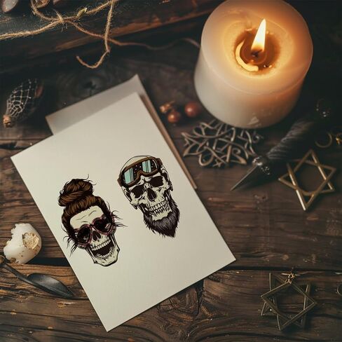 1 Sheet PVC Plastic Clear Stamps, Custom Halloween Themed Silicone Stamp, Skull and Glasses Pattern Transparent Stamps for DIY Scrapbooking Photo Album Decorative Cards Making, 6.3x4.33inch in Saudi Arabia
