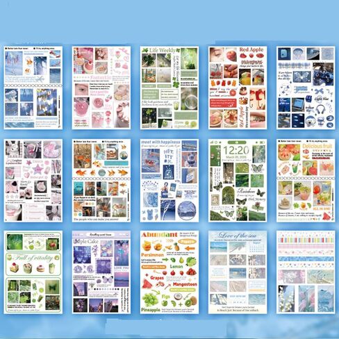 Alideco 30 قطعة من ملصقات سجل القصاصات العتيقة من Dreamcore Style Elements كتاب ملصقات للبالغين ملصقات يومية لسكرابوكينغ (huiyoufuguang) in Saudi Arabia