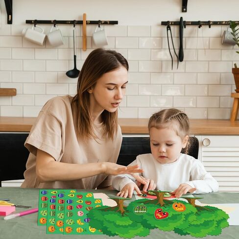 36 مجموعة من شجرة فاكهة الروح ثلاثية الأبعاد يمكنك صنعها بنفسك، شجرة فاكهة للتعلم الديني المسيحي، اصنع شجرة الفاكهة الخاصة بك من الكتاب المقدس لعيد الفصح في مرحلة ما قبل المدرسة، طفل صغير VBS، لوازم حفلات الفصل المدرسي يوم الأحد in Kuwait