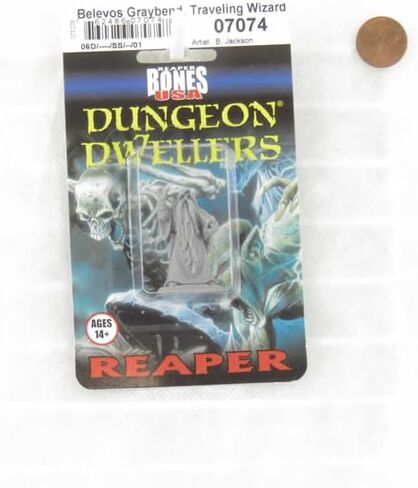 Wondertrail Belevos Traveling Wizard Miniature 25mm Heroic Scale Figure 3D Printed Dungeon Dwellers in Saudi Arabia