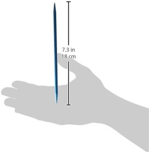 Susan Bates 11107-8 7-Inch Silvalume Double Point Knitting Needle, 5mm, Turquoise, 4 Per Package in Saudi Arabia