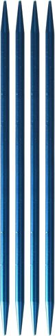 Susan Bates 11107-8 7-Inch Silvalume Double Point Knitting Needle, 5mm, Turquoise, 4 Per Package in Saudi Arabia