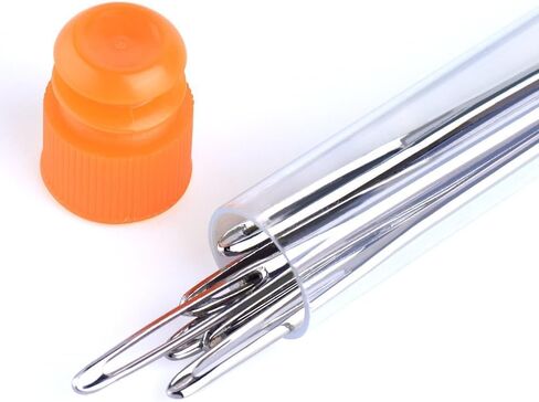 9Pcs Large Eye Blunt Needles, Stainless Steel Yarn Knitting Sewing Needles, Crafting Knitting Weaving Stringing Perfect for Finishing Off Crochet Projects in Saudi Arabia
