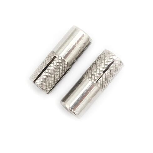 5pcs Drop in Anchors, (5/8''-11) Knurled Drop-in-Anchor for Solid Concrete, Internal Forced Expansion Screw Bolts, 304 Stainless Steel(Silver) in Saudi Arabia