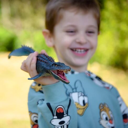 Gemini&Genius Shark Toys Mosasaurus وKronosaurus مجموعة ألعاب ديناصورات حيوانات البحر، ألعاب قرش المحيط، مثالية لهدايا أعياد ميلاد الأطفال، كب كيك، السباحة in Saudi Arabia