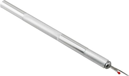 HJGarden 1Set Metal Sewing Thread Remover with 5 Replacement Cutting Blades Aluminum Alloy Handle Set Silver Length 5.79 inches Garment Hand Sewing Stitch Removal Tool in Saudi Arabia
