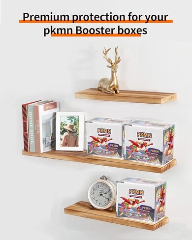 PKMN Booster Box Acrylic Case with Magnetic Lid & Easy Top Load - 5MM Clear Display Protector, Stackable Storage Case for PKMN TCG Booster Boxes in Saudi Arabia