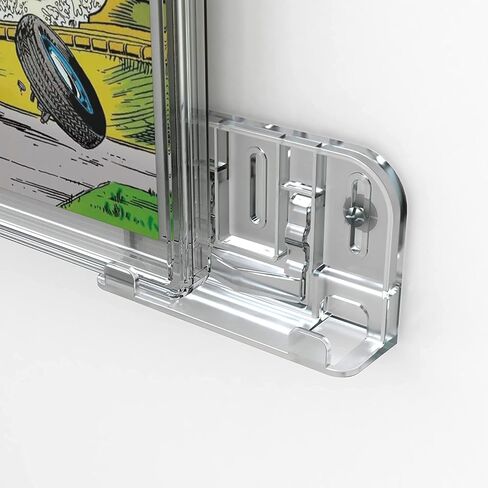 Hello LLamas SlabGrabs-Standard Fit 40-Piece Comic Wall Mount (Holds 20 Slabs), Active-Grip Security Lock, Heavy Duty Clear Display for PSA & Pre-2024 CGC – Not for Thick Slabs in Saudi Arabia