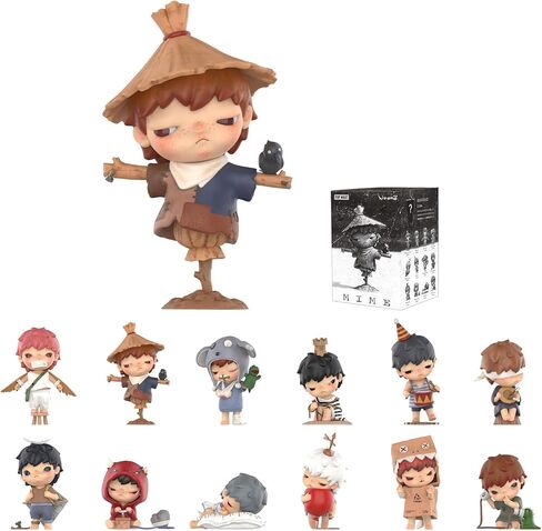 POP MART Hirono Mime Series Figures, Hirono Blind Box Figures, Random Design Action Figures Collectible Toys Home Decorations, Holiday Birthday Gifts for Girls and Boys, Single Box in Kuwait