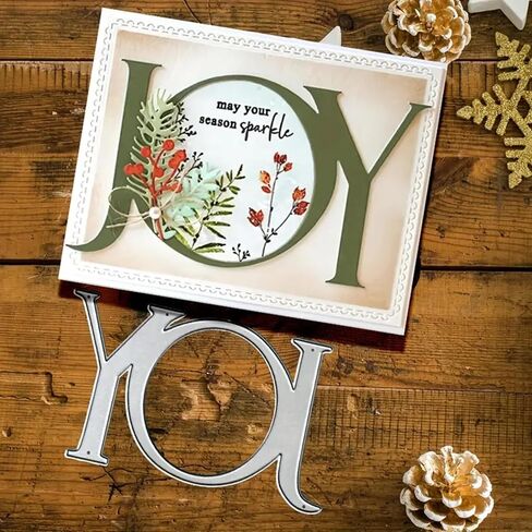 قطع قوالب معدنية من Word Joy، قوالب قطع معدنية كبيرة لمهرجانات الفرح من أجل قطع استنسل للصور DIY قالب قصاصات ورقية مزخرفة لصنع بطاقات القصاصات in Saudi Arabia