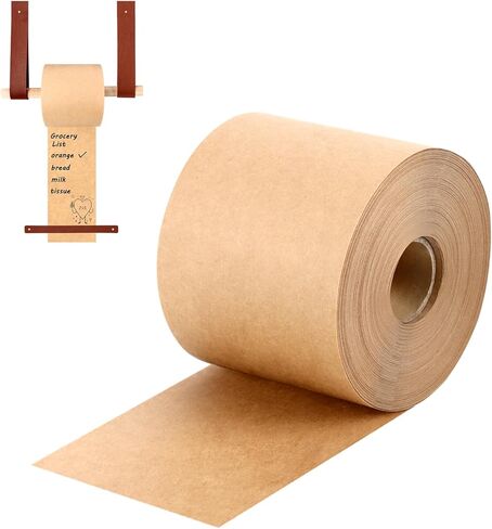 3 Inch Kraft Note Paper Roll for Wall Mounted Holder Brown Grocery List Roll 164ft Butcher Paper Roll Holder Dispenser Memo Board for Home Decor DIY to-do List 164ft in Saudi Arabia