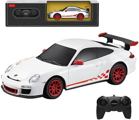 سيارة تحكم عن بعد بمقياس 1:24 لسيارة بورش GT3 RS، طراز 2.4 جيجا هرتز، سيارة سباق رياضية كهربائية هدية للبالغين والأطفال والأولاد والبنات - أبيض in Kuwait