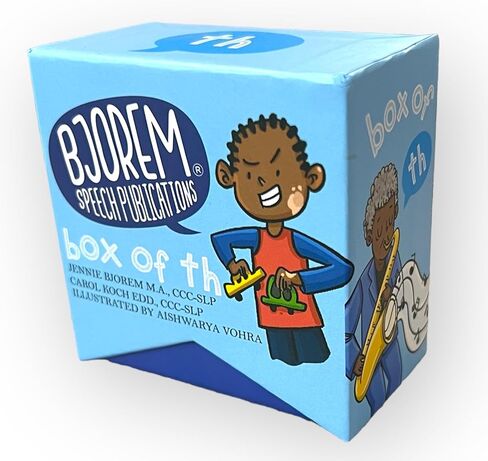 Bjorem Speech® Box of TH – بطاقات علاج النطق والتوعية الصوتية لأصوات TH الصوتية وغير الصوتية | أداة جذابة لتطوير الكلام للأطفال 3+ in Kuwait