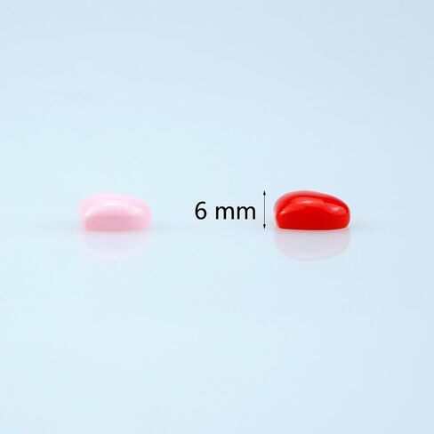 FAZHBARY 120 PCS 4 Colors Heart Resin Flatback Mini Plastic Heart Shape Bulk Resin Embellishments for Crafts Accessories in Saudi Arabia