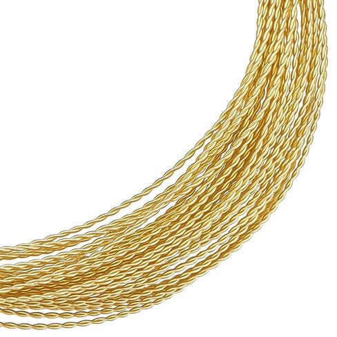 BENECREAT 9.8Ft Round Twist Jewelry Wire, 16 Gauge Tarnish Resistant Brass Craft Wire for Necklace Bracelet Making and Handmade Project, Gold in Saudi Arabia