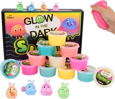 Afofall 32 Pack Galaxy Slime Set - Stretchy, Non-Sticky, Mess-Free, Stress Relief Toy for Girls and Boys - Classroom Reward, Party Pavors Easter Goodie Bag Fillers in Saudi Arabia