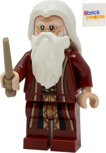 LEGO Harry Potter: Ablus Dumbledore Minifigure in Red Robes with Wand in Saudi Arabia