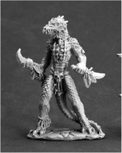 Reaper Lizardman Shaman Dark Heaven Legends Miniature in Saudi Arabia