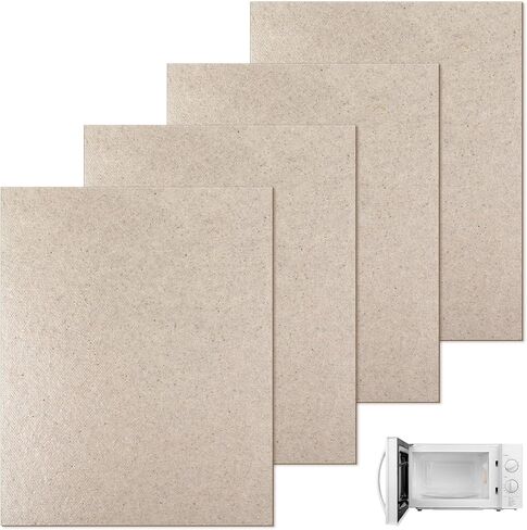 4 قطع من غطاء الدليل الموجي للميكروويف، 150 × 120 مم غطاء الدليل الموجي بديل لوحة الميكا للميكروويف استبدال ورقة الميكا العالمية لفرن الميكروويف، قطع مجاني وفقًا للحجم المطلوب in Kuwait