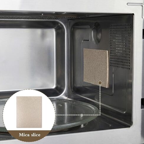4 قطع من غطاء الدليل الموجي للميكروويف، 150 × 120 مم غطاء الدليل الموجي بديل لوحة الميكا للميكروويف استبدال ورقة الميكا العالمية لفرن الميكروويف، قطع مجاني وفقًا للحجم المطلوب in Kuwait