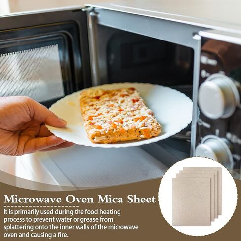 4 قطع من غطاء الدليل الموجي للميكروويف، 150 × 120 مم غطاء الدليل الموجي بديل لوحة الميكا للميكروويف استبدال ورقة الميكا العالمية لفرن الميكروويف، قطع مجاني وفقًا للحجم المطلوب in Kuwait