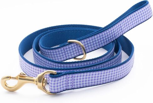 Up Country, Dog Lead Purple Gingham Pattern Leash with D-Ring, 5 Foot (5 Foot 1" Wide) in Saudi Arabia