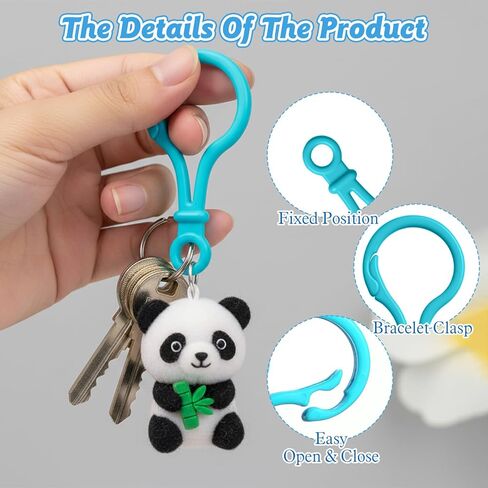 50 Pcs Plastic Keychain Clips, Multicolor Lobster Claw Clasps Backpack Key Chain Hooks for DIY Crafts Lanyard Ornaments in Saudi Arabia