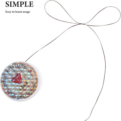 minkissy Stretchy Elastic Thread Cord for Hair Extensions Crystal String for DIY Bracelets Beaded Jewelry Making for Crafting and Hair Styling in Saudi Arabia