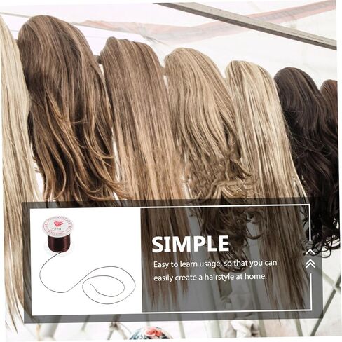minkissy Stretchy Elastic Thread Cord for Hair Extensions Crystal String for DIY Bracelets Beaded Jewelry Making for Crafting and Hair Styling in Saudi Arabia