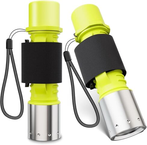 Scuba Diving Flashlight, 3000 Lumens XHP70 LED Dive Light, IPX8 Waterproof Underwater Flashlight Dive Torch with Magnetic Switch, 3 Modes for Diving, Exploration, Camping, and Emergencies in Saudi Arabia